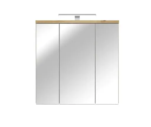 Spiegelschrank- B ca. 69 cm, Eiche Dekor, Spiegel