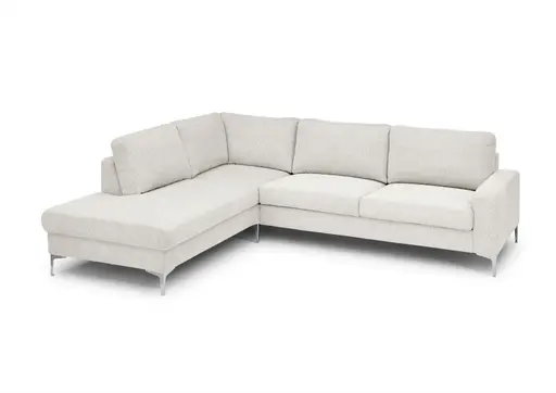 Ecksofa CALM 2.0 - Ecke rechts mit 2,5-Sitzer, Stoff, Natur