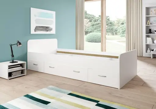 Kojenbett - Liegefläche ca. 90x200 cm, Weiß