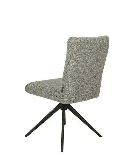 Stuhl MYLENE - drehbar, Stoff, Schlamm