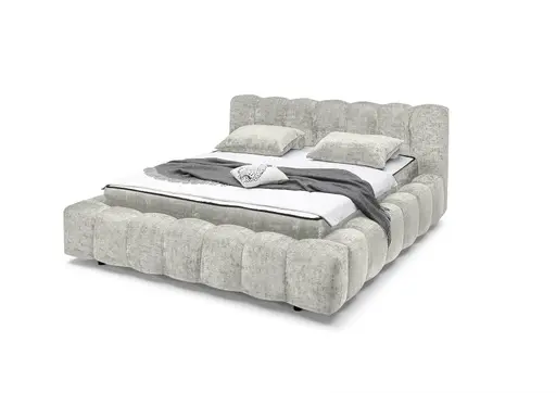 Polsterbett- Liegefläche ca. 180x200 cm, Stoff, Taupe