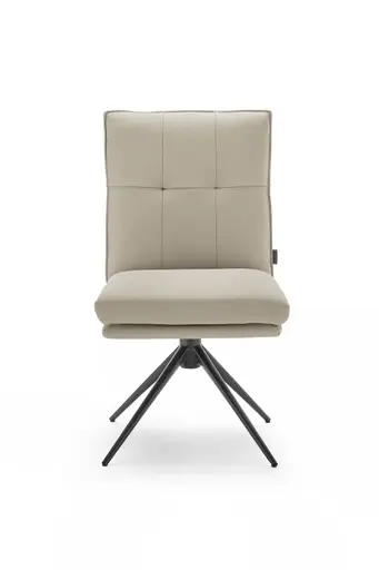 Stuhl MARCELLA - drehbar, Leder, Latte