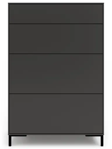 Kommode Medio- Melamin, Schiefergrau