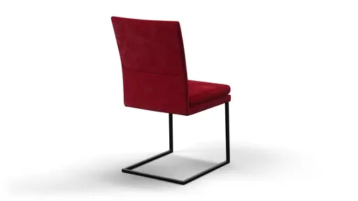 Freischwinger Saragossa - Stoff, Rot