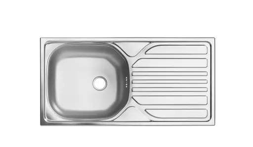 Küchenblock- inkl. E-Geräte, B ca. 260 cm, Weiß Matt, Eiche Dekor