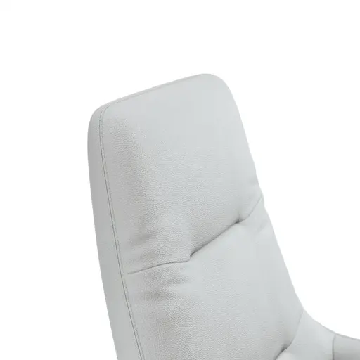 Relaxsessel Rufus - inkl. Relaxfunktion, Leder, Hellgrau