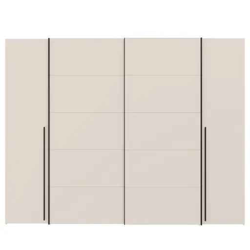  Schwebe-/Drehtürenschrank FAHDA- B ca. 270 cm, Sand