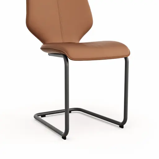 Freischwinger Penthouse - Leder, Braun