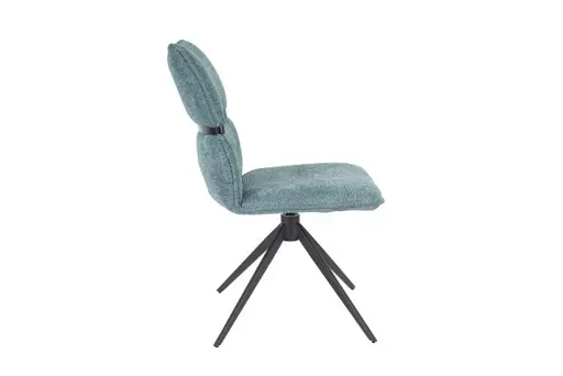 Stuhl MARJA - drehbar, Stoff, Türkis