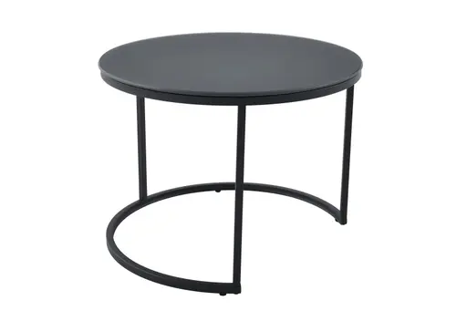 Couchtisch - 2er Set, Anthrazit, Schwarz