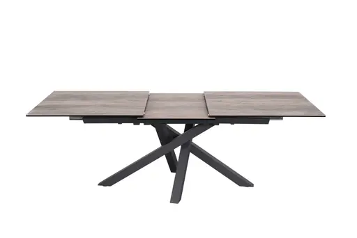 Esstisch MIKKEL - ausziehbar, LB ca. 180x95 cm, Glaskeramik, Braun