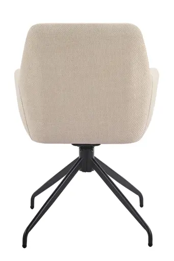 Armlehnstuhl - drehbar, Stoff, Beige