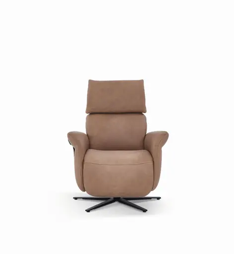 Sessel - Relaxfunktion motorisch, Leder, Braun