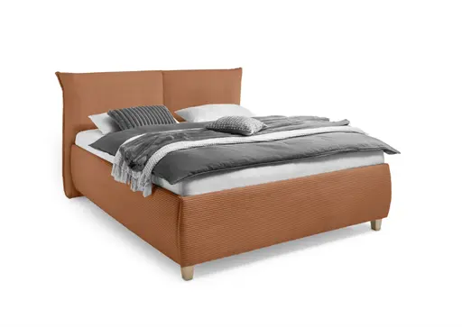 Bettgestell ALICA- Liegefläche ca. 180x200 cm, Stoff, Kupfer