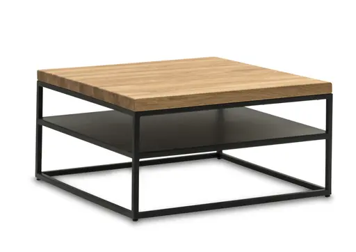 Couchtisch Farmingdale - LBH ca. 80x80x40 cm, Eiche massiv, natur geölt