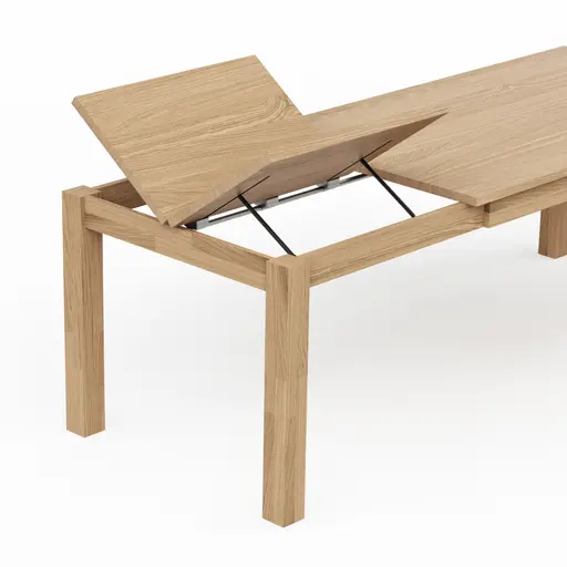 Esstische Dinner - ausziehbar, LB ca. 160x90 cm , Eiche bianco massiv