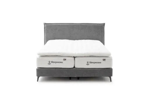 Boxspringbett Contur 2700 - Liegefläche ca. 180x200 cm, Stoff, Grau
