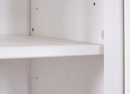 Vitrine - B ca. 82 cm, Weiß