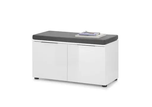 Garderobe - inkl. Sitzkissen, Weiß