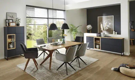 Esstische - LB ca. 200x100 cm, Wildeiche massiv