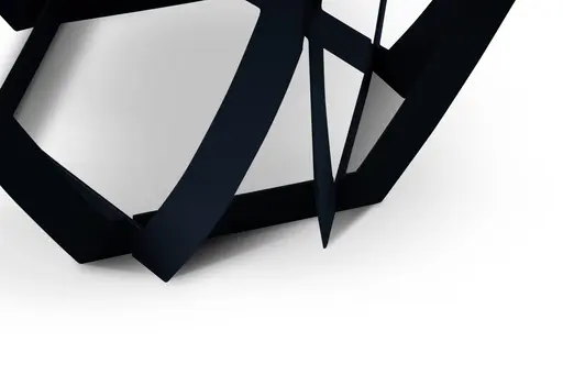 Beistelltisch - Ø/H ca. 50x50 cm, Grau, Schwarz