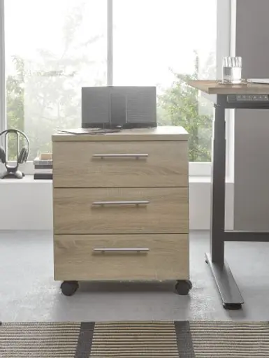 Rollcontainer - B ca. 40 cm, Sonoma Eiche Nachbildung