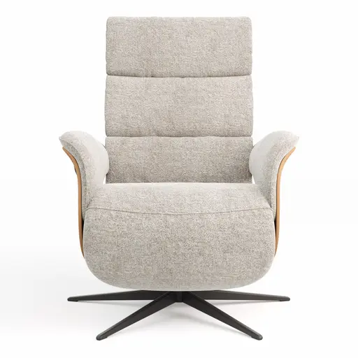 Relaxsessel Amila - Größe S, inkl. 2-motorischer Relaxfunktion und Kopfteilverstellung, Stoff, Silbergrau