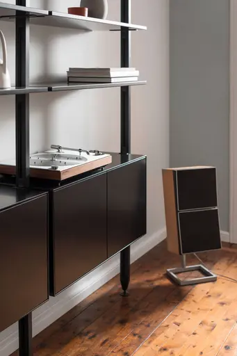 Regal Edge - B ca. 283 cm, Lack, Schwarz