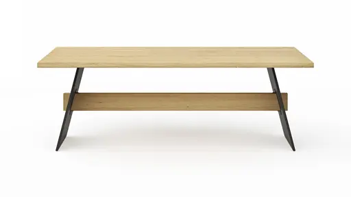 Esstisch Phoenix - LB ca. 220x100 cm, Eiche massiv, Bianco geölt