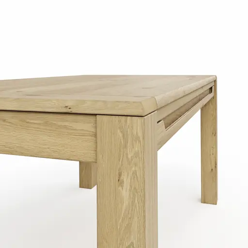 Esstisch Amora - LB ca. 180x90 cm, Wildeiche massiv bianco