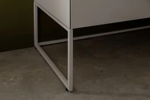 Highboard Catona - Lack matt, Hellgrau