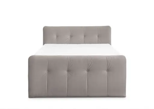 Boxspringbett HOLLIE- Liegefläche ca. 180x200 cm, Stoff, Beige, Bonell/Bonell