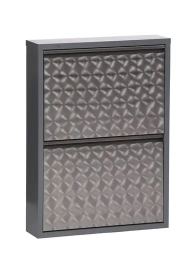 Schuhschrank - B ca. 50 cm, Dunkelgrau