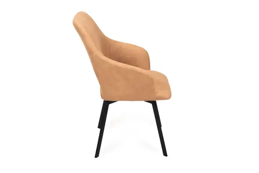 Armlehnstuhl - Stoff, Caramel