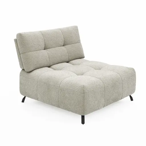 Sessel Comodo - 1-Sitzer, Stoff, Offwhite
