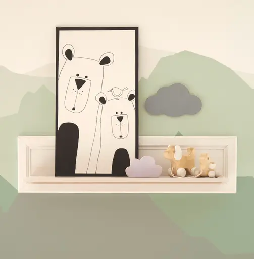 Wandboard - B ca. 100 cm, Pinie Dekor