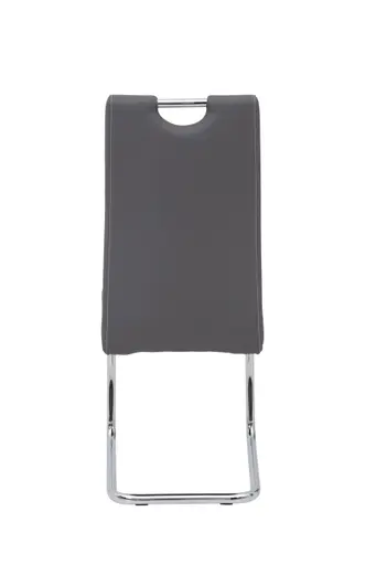 Freischwinger - Kunstleder, Grau