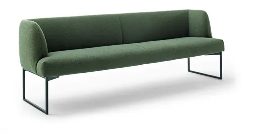 Polsterbank - Breite ca. 280 cm, Stoff, Khaki