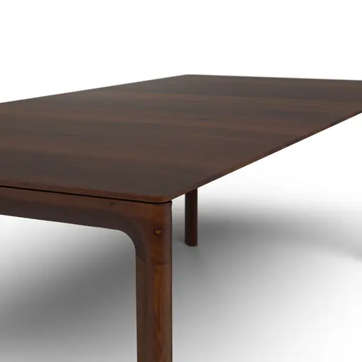 Esstisch 3400 - ausziehbar, LB ca. 220x100 cm, Astiger Nussbaum massiv