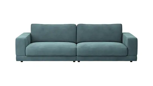Sofa Juni - 3-Sitzer, Cord, Petrol