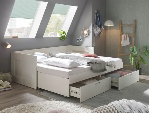 Funktionsbett- Liegefläche ca. 90x200 cm, Weiß