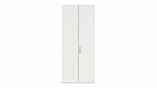 Drehtürenschrank Viana - B. ca. 101 cm, Lack, Weiß