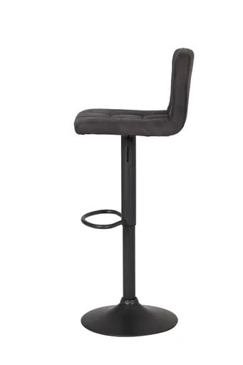 Barhocker - höhenverstellbar, Stoff, Anthrazit