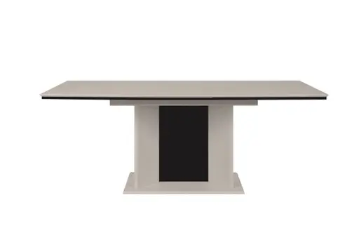 Esstisch - LB ca. 160x90 cm, Sand, Schwarz