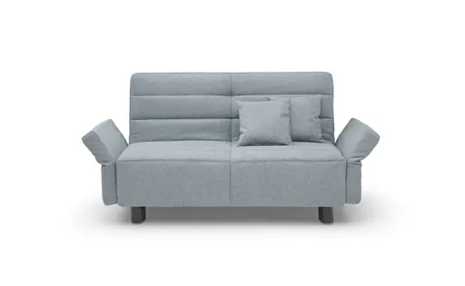 Funktionssofa EASY Optik D - 2-Sitzer, 140 cm inkl. Schlaffunktion, Stoff, Türkis