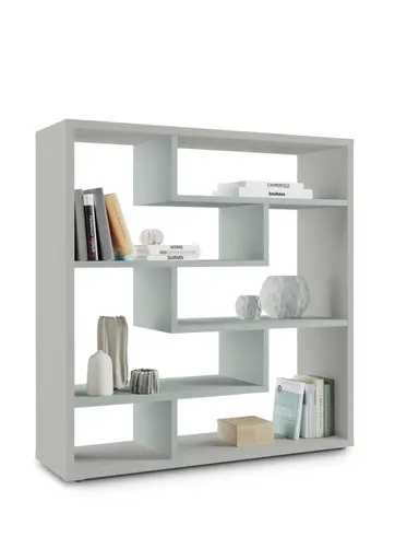 Raumteiler - B ca. 130 cm, Kreidegrau, Pinegrün