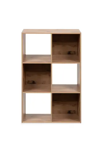 Regal - inkl. Stoffboxen, B ca. 60 cm, Artisan Eiche Nachbildung, Beige