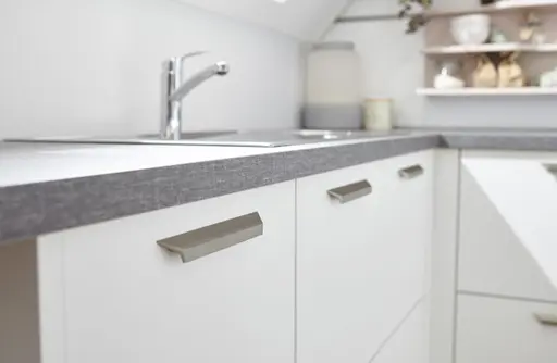 U-Küche 50.100 GL 5 521, Kristallweiß