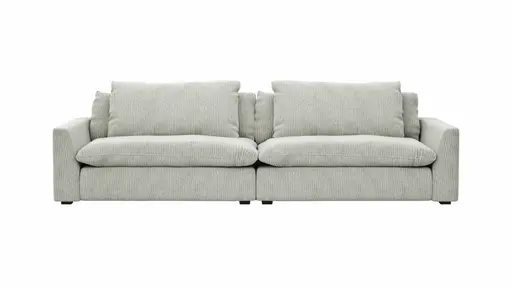 Sofa Ulf - 3,5-Sitzer, Cord, Hellgrau