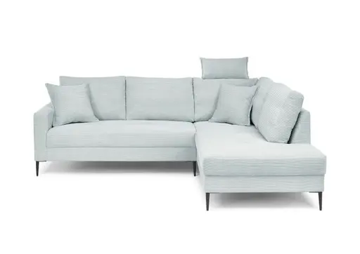 Ecksofa - 3-Sitzer, Ecke rechts, Stoff, Mint